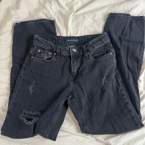 Aeropostale low rise ripped baggy jeans